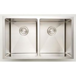 33-in. W CSA Approved Stainless Steel Kitchen Sink With Stainless Steel Finish And 18 Gauge - American Imaginations AI-27417