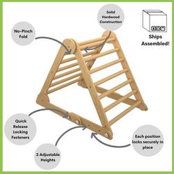 Little Partners Learn N Climb Triangle - Natural (Fully Assembled)