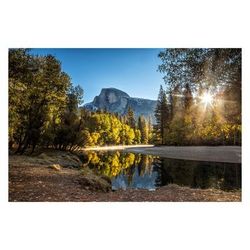 Morning in Paradise Photographic Art Printed on Tempered Glass - Yosemite Home Décor 3120031