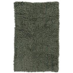 Flokati Olive Rug by Linon Home Décor in Olive (Size 3.6'W 5.6'L)