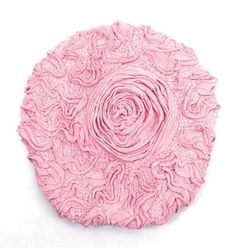 Bell Flower Bath Rug Collection by Home Weavers Inc in Pink (Size 18" X 18")