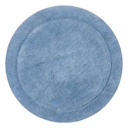 Bloomfield Round Bath Rug Collection by Home Weavers Inc in Blue (Size 30" ROUND)