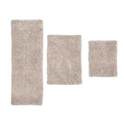 Fantasia 3 Piece Set Bath Rug Collection by Home Weavers Inc in Ivory