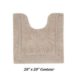 Lux Collections Bath Mat Rug 20" X 20" Contour by Better Trends in Sand