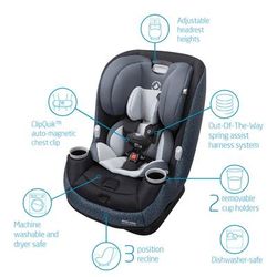 Maxi-Cosi Pria Max All-in-One Convertible Car Seat - Tetra Graphite (PureCosi)