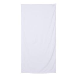 Q-Tees QV3060 Velour Beach Towel in White | Cotton