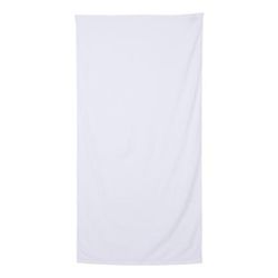 Q-Tees QV3060 Velour Beach Towel in White | Cotton