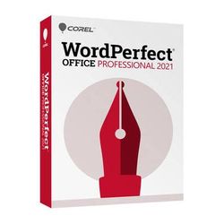 Corel WordPerfect Office Professional 2021 (Windows / Full Edition / DVD with Dow WP2021PREFDVDAM