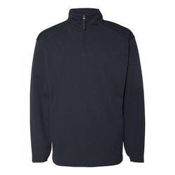 Badger Sport 1480 Adult 1/4-Zip Polyester Pullover Fleece Jacket in Navy Blue size Large BG1480