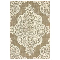 Style Haven Marianna Center Medallion Loop Pile Indoor Outdoor Rug