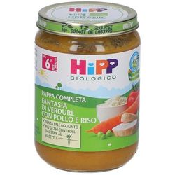HiPP Biologico Pappa Completa Fantasia di Verdure con Pollo e Riso 190
