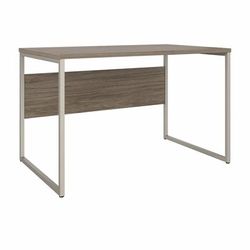 Bush Business Furniture Hybrid 48W x 30D Computer Table Desk with Metal Legs in Modern Hickory - Bush Business Furniture HYD248MH