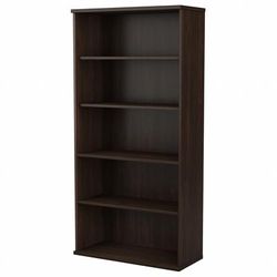 Bush Business Furniture Studio C Tall 5 Shelf Bookcase in Black Walnut - Bush Business Furniture SCB136BW