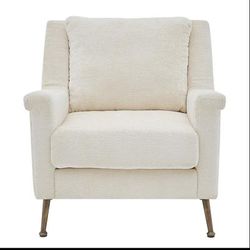 Winston KD Fabric Accent Arm Chair Gold legs - New Pacific Direct 1250025-567