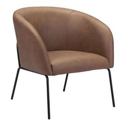 Quinten Accent Chair Vintage Brown - Zuo Modern 109055