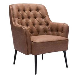 Tasmania Accent Chair Vintage Brown - Zuo Modern 109053