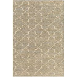 Damawato 8' x 10' Cottage Handmade Jute Moroccan Jute Beige/Medium Gray/Taupe Area Rug - Boutique Rugs