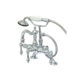 Kingston Brass CC2008T1 Vintage Clawfoot Tub Faucet with Hand Shower, Polished Chrome - Kingston Brass CC2008T1