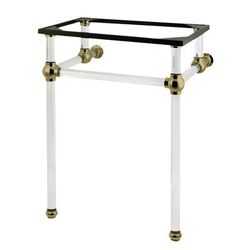 Kingston Brass VAH282033SB Templeton 24-Inch x 20-3/8-Inch x 33-1/4-Inch Acrylic Console Sink Legs, Brushed Brass - Kingston Brass VAH282033SB