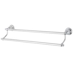 "Kingston Brass BA7973C English Vintage 24" Dual Towel Bar, Polished Chrome - Kingston Brass BA7973C"