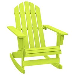 vidaXL Sedia a Dondolo da Giardino Adirondack Massello di Abete Verde