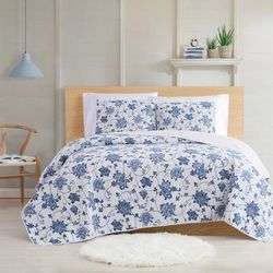 Cottage Classics Estate Bloom 2 Piece Quilt Set by Pem America in Blue (Size TWINXL)