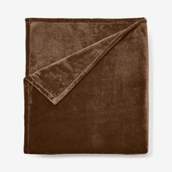 BH Studio Microfleece Blanket by BH Studio in Chocolate (Size KING)