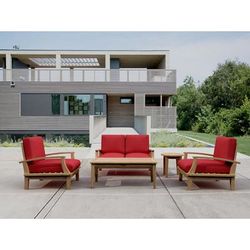 Brianna 5-Piece Deep Seating Loveseat Set - Anderson Teak Set-42