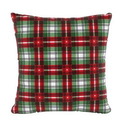 18" Decorative Pillow by Skyline Furniture in Plaid Green