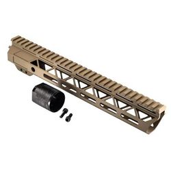 TRYBE Defense Magnite Go Fast Ultra Lightweight Handguard Full Top Rail M-LOK FDE 12in MGHDG-V2-12FR-FDE