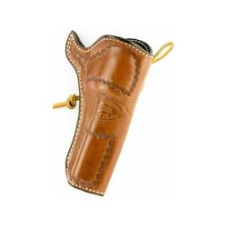 DeSantis Doc Holliday Cross Draw Leather Belt Holster Colt SAA 3 1/2in Ruger Vaquero 3 1/2in Right Hand Lined Tan 083TC53Z0