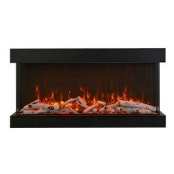 "50" unit - 14 1/4" in depth 3 sided glass fireplace - Amantii 50-TRV-XT-XL"