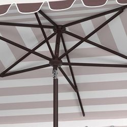 VIENNA 6.5 x 10 FT RECT CRANK UMBRELLA - Safavieh PAT8311B