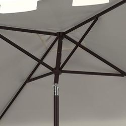 ZIMMERMAN 7.5 FT SQUARE MARKET UMBRELLA - Safavieh PAT8400K