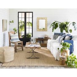 Oscar 22" Square Cotton Cream/Navy/Pale Blue Lumbar Pillow - Boutique Rugs