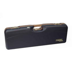 Negrini OU Deluxe Skeet Single Shotgun Case + Tube Set Navy/Tobacco Leather/Navy Interior 1659LX-TUBE/5161