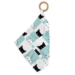 Peek-A-Boo Cats Bamboo Blankie Teether - Newcastle Classics 11000