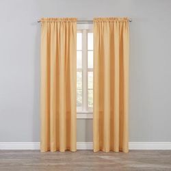 Wide Width BH Studio Microfiber Rod-Pocket Panel by BH Studio in Maize (Size 50" W 63" L)