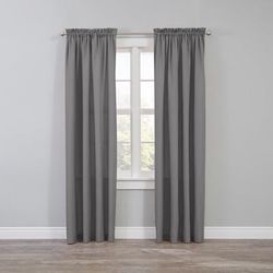 Wide Width BH Studio Microfiber Rod-Pocket Panel by BH Studio in Dark Gray (Size 50" W 63" L)