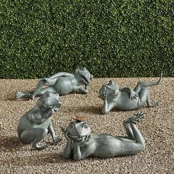 Cheeky Frog Statues - Sitting Frog - Frontgate