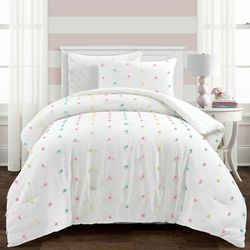 Rainbow Tufted Dot Comforter Multi 2Pc Set Twin/Twin XL - Lush Decor 16T008195