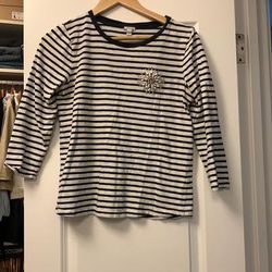 J. Crew Tops | J Crew Shirt Size S | Color: Blue/White | Size: S