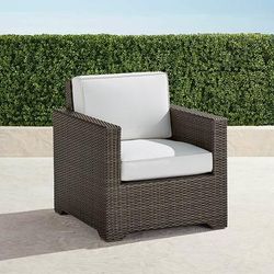 Small Palermo Lounge Chair with Cushions in Bronze Finish - Standard, Leaf - Frontgate