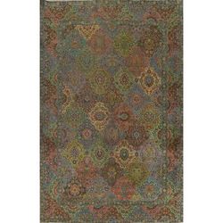 Over-dyed Traditional Floral Tabriz Persian Wool Area Rug Hand-knotted - 8'7" x 12'0"