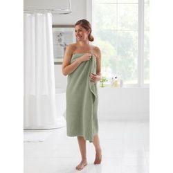Zero Twist 100% Cotton Oversized Bath Sheet by BrylaneHome in Surf Spray