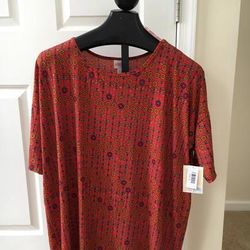 Lularoe Tops | Lularoe Irma | Color: Brown/Red | Size: Xl