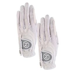 Zero Friction Ladies Synthetic Performance Golf Glove 2Pk, White & White - GL10010