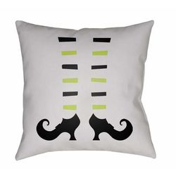 Binuangan 20" Square Modern Halloween pillow Arctic Stone/Onyx Black/Light Olive/Nickel/Dark Gray/Pale Slate/Light Silver/Off White/Metallic Silver/Jet Black Outdoor Throw Pillow - Boutique Rugs