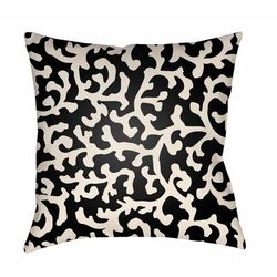 Kablalan 20" Square Modern Pillow plush Off White/Onyx Black/Smoke/Gray/Dark Gray/Pearl/Jet Black/Black Outdoor Throw Pillow - Boutique Rugs