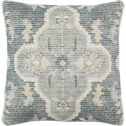 Bigaa 14"L x 22"W Traditional Pillow Moroccan Plush Cotton Cream/Dusty Sage/Teal/Wheat/Medium Gray/Peach Lumbar Pillow - Boutique Rugs